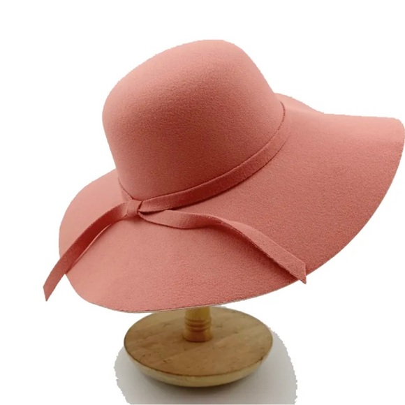 New Bloggers Favorite Bohemian Fall Vibes Wide Brim Felt Hat With Matching Trim - Picture 3 of 4